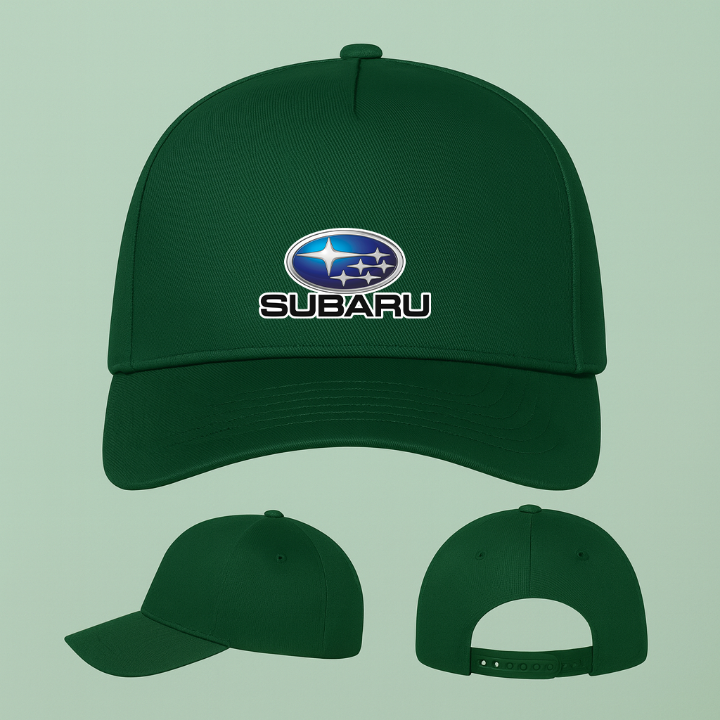 Subaru Car Five Panel Twill Snapback Cap